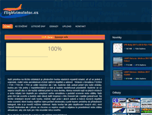 Tablet Screenshot of flightsimulator.cz
